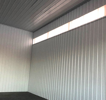 Finished Inside of a Pole Building with Liner Panel